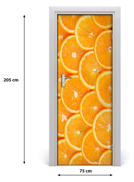Rivestimento Per Porta Fette di arancione 75x205 cm