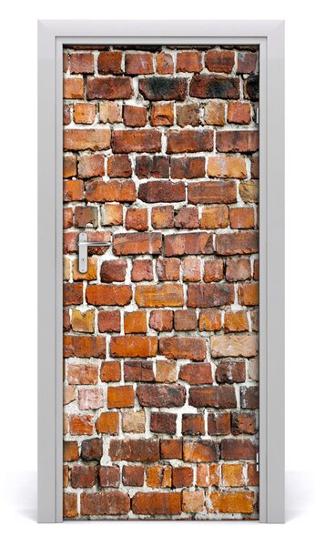 Adesivo per porta Muro di mattoni 75x205 cm