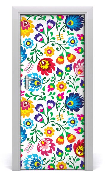 Adesivo per porta Modello etnico 75x205 cm
