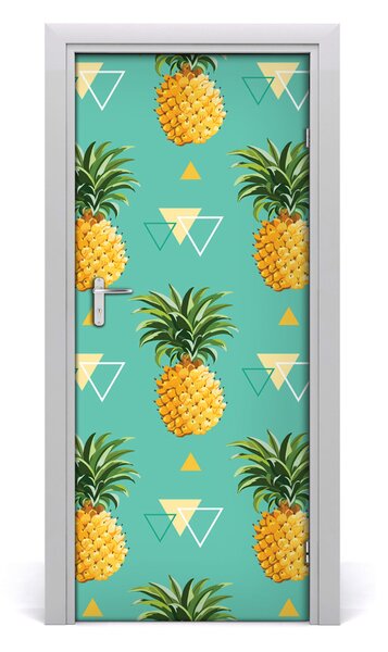 Poster adesivo per porta Ananas 75x205 cm