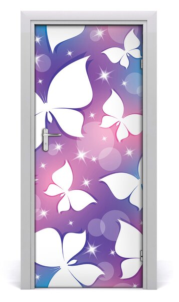 Adesivo per porta Farfalle 75x205 cm