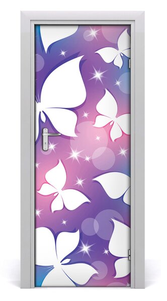 Adesivo per porta Farfalle 75x205 cm