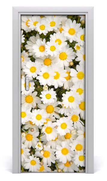 Adesivo per porta interna Fiori Stokrotka 75x205 cm