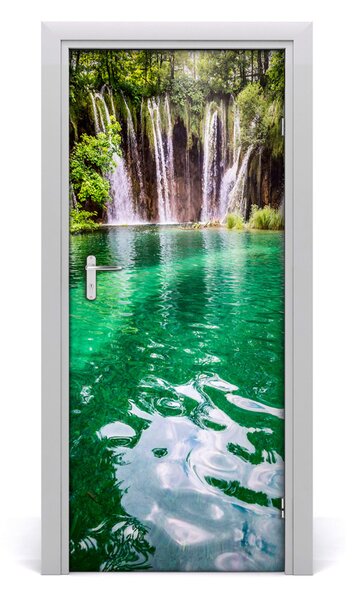 Poster adesivo per porta Plitwickie Lakes 75x205 cm