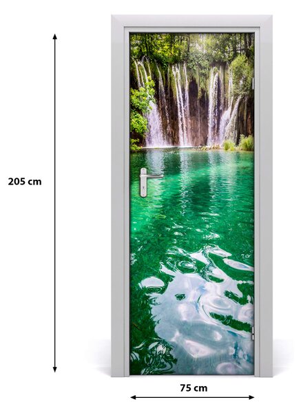 Poster adesivo per porta Plitwickie Lakes 75x205 cm