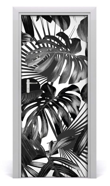 Adesivo per porta Foglie tropicali 75x205 cm