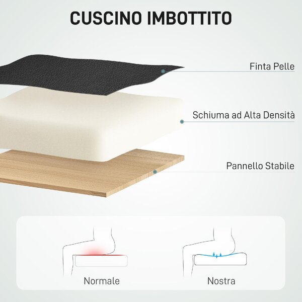 Icon Space Sedia da Ufficio con Ruote e Braccioli Reclinabile con Poggiapiedi e Poggiatesta Schienale Massaggiante e Riscaldante in Ecopelle colore