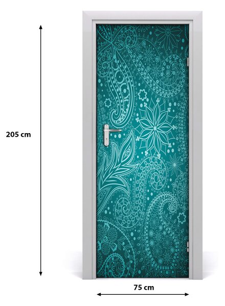 Adesivo per porta ornamenti domestici 75x205 cm