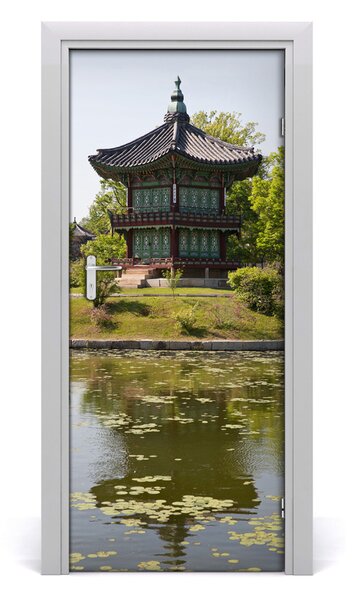 Poster adesivo per porta Parco giapponese 75x205 cm