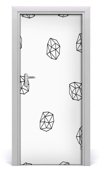 Adesivo per porta Modello astratto 75x205 cm