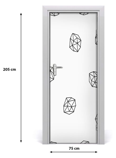 Adesivo per porta Modello astratto 75x205 cm