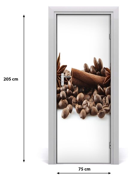 Rivestimento Per Porta Chicchi di caff? 75x205 cm