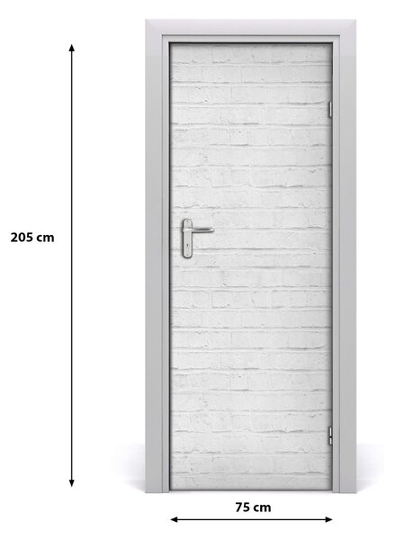 Poster adesivo per porta Muro di mattoni 75x205 cm