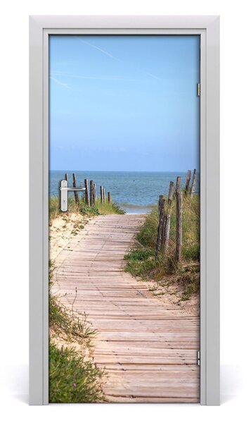 Adesivo per porta Sentiero per la spiaggia 75x205 cm