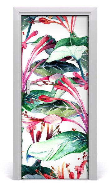 Adesivo per porta interna Caprifoglio 75x205 cm