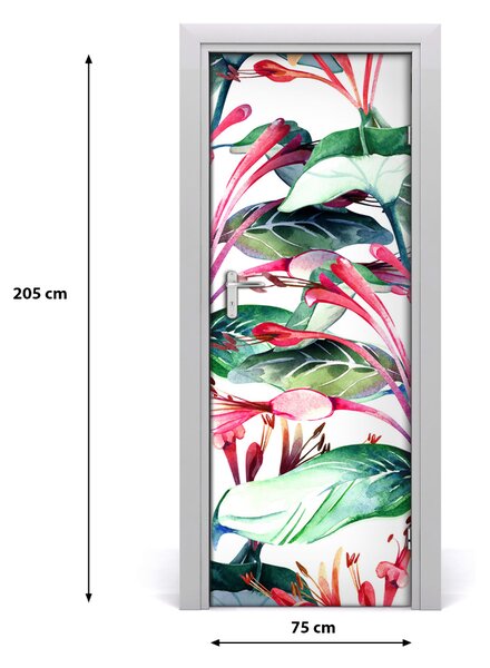 Adesivo per porta interna Caprifoglio 75x205 cm