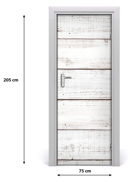 Adesivo per porta Muro di legno 75x205 cm