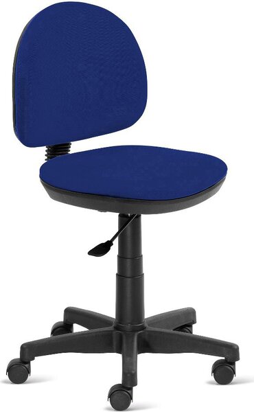 Living Design Sedia da Ufficio con Ruote in Tessuto colore Blu