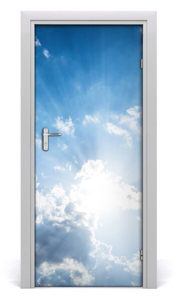 Adesivo per porta Nuvole nel cielo 75x205 cm