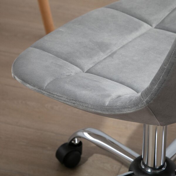 Icon Space Sedia da Ufficio con Ruote in Tessuto colore Grigio