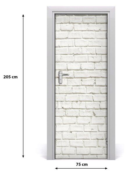 Adesivo per porta interna Muro di mattoni 75x205 cm