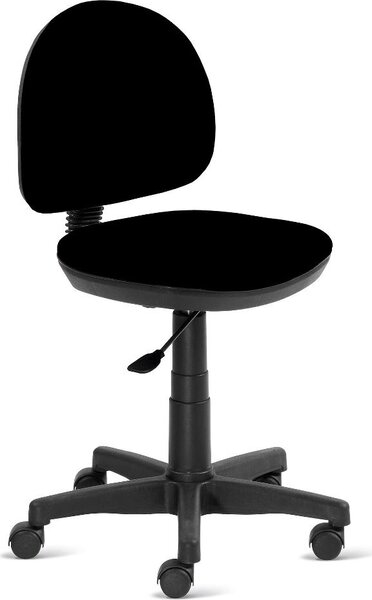 Living Design Sedia da Ufficio con Ruote in Tessuto colore Nero