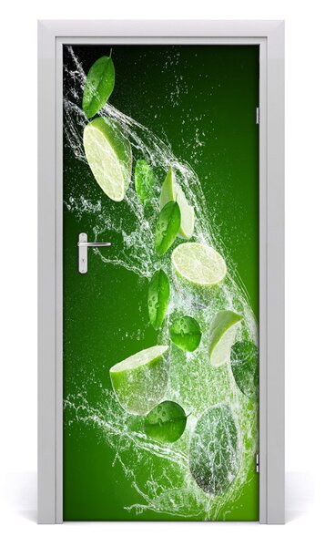 Adesivo per porta Lime 75x205 cm