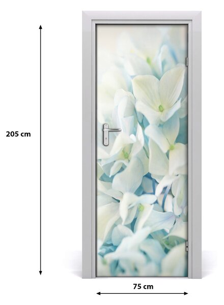 Poster adesivo per porta Fiore di ortensia 75x205 cm