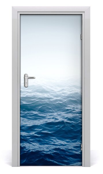 Adesivo per porta interna Onde del mare 75x205 cm