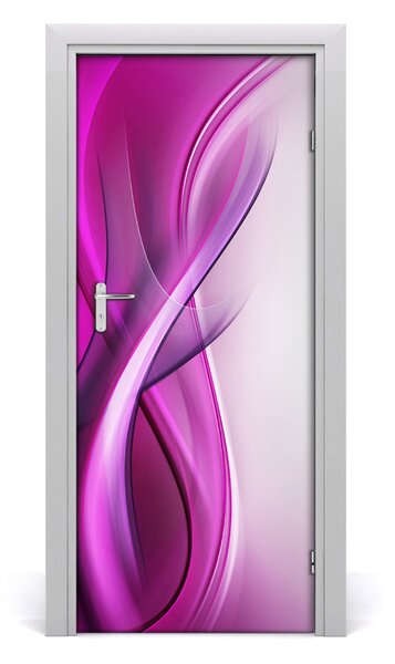 Adesivo per porta interna Onde di sfondo 75x205 cm