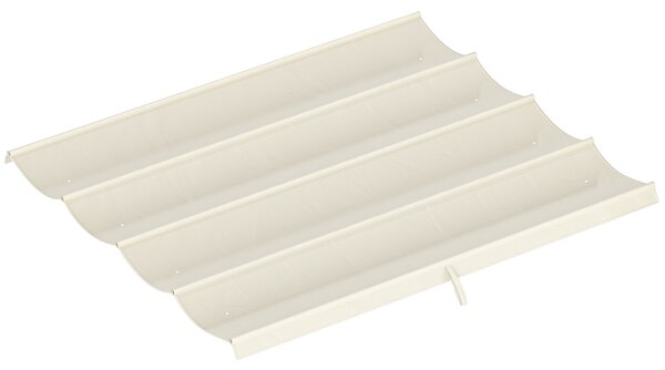 Outsunny Telo Pergola per Esterni Anti UV in Poliestere Bianco Crema con 8 Fori di Drenaggio, 286x245 cm | Aosom Italy