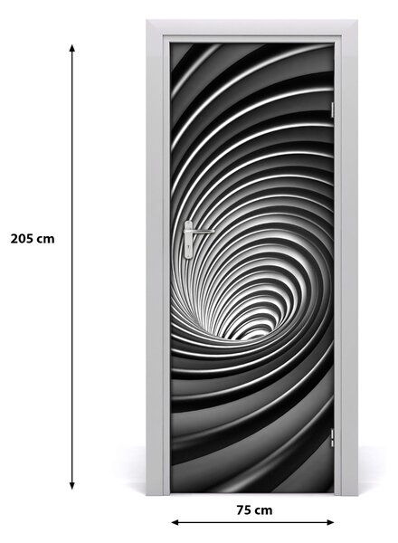 Sticker porta Vortex di astrazione 75x205 cm