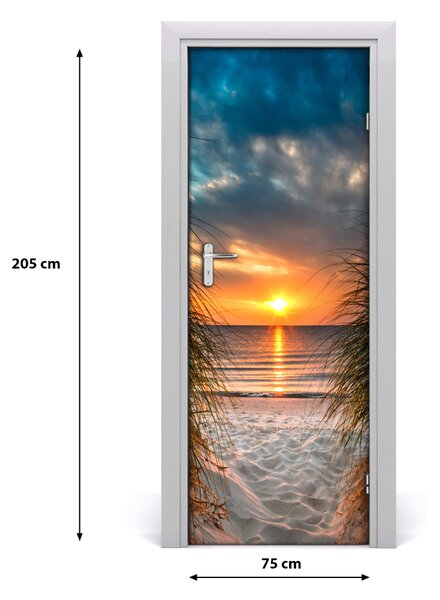 Adesivo per porta interna Sunset Mare 75x205 cm