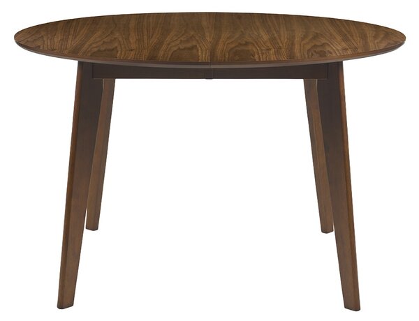 Tavolo da pranzo rotondo allungabile finitura noce L120-150 cm LEENA