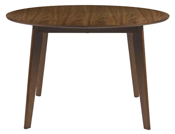 Tavolo da pranzo rotondo allungabile finitura noce L120-150 cm LEENA