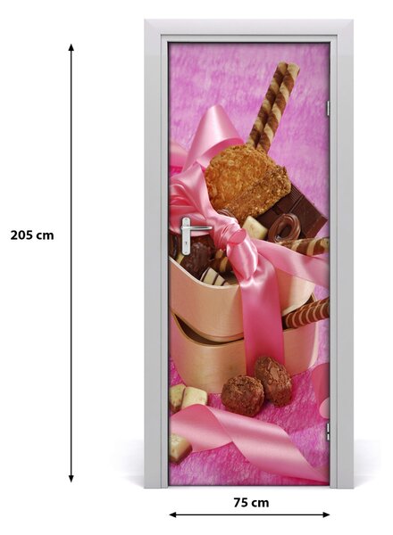 Adesivo per porta Caramella 75x205 cm