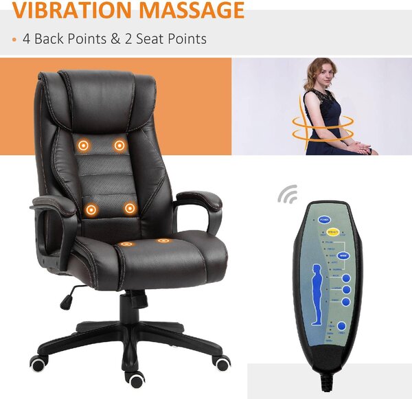 Icon Space Sedia Ergonomica con Ruote Braccioli e Poggiatesta in Ecopelle colore Nero