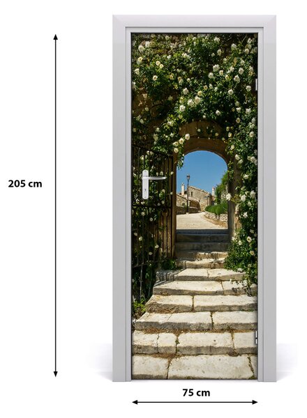 Rivestimento Per Porta Fiorito 75x205 cm