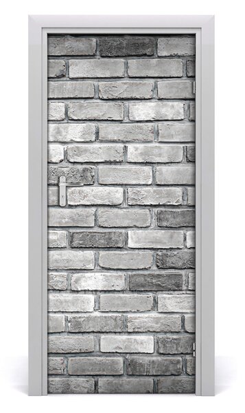 Adesivo per porta Muro di mattoni 75x205 cm