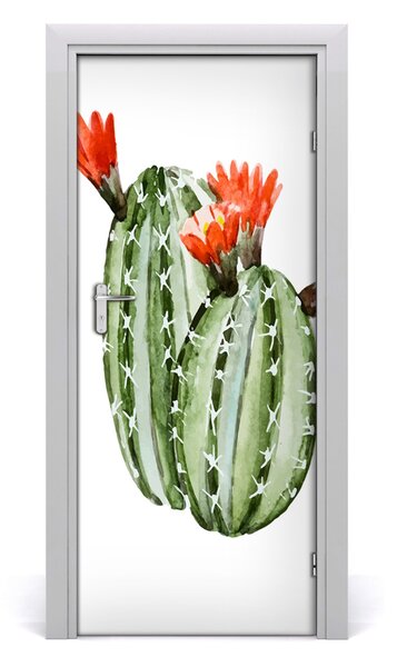 Poster adesivo per porta Cactus 75x205 cm