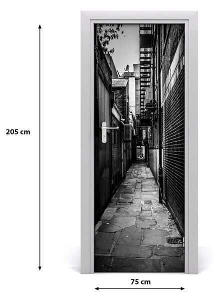 Rivestimento Per Porta Strade della citt? 75x205 cm