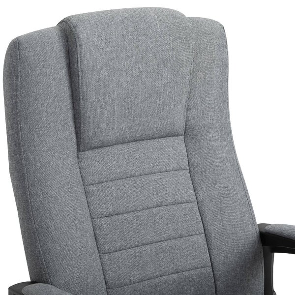 Icon Space Sedia Ergonomica con Ruote Braccioli e Poggiatesta in Tessuto colore Grigio
