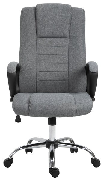 Icon Space Sedia Ergonomica con Ruote Braccioli e Poggiatesta in Tessuto colore Grigio