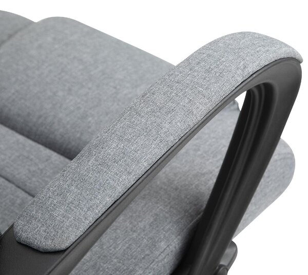 Icon Space Sedia Ergonomica con Ruote Braccioli e Poggiatesta in Tessuto colore Grigio