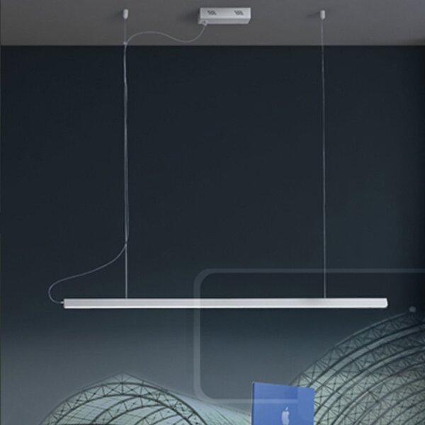 Lampadario moderno promoingross bar s120 led dimmerabile alluminio metacrilato - Promoingross