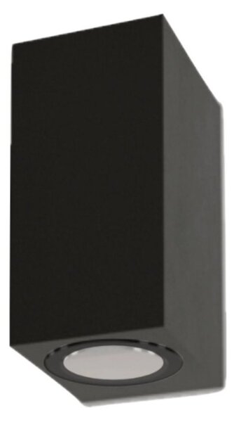 Applique moderno lampadari bartalini ebuk two gu10 led ip54 alluminio vetro biemissione - Lampadari Bartalini Gesso