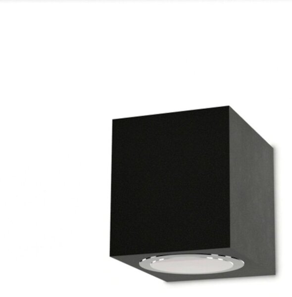 Applique moderno lampadari bartalini ebuk one gu10 led ip54 alluminio vetro monoemissione - Lampadari Bartalini Gesso