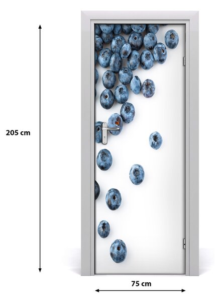 Adesivo per porta Frutti di bosco 75x205 cm