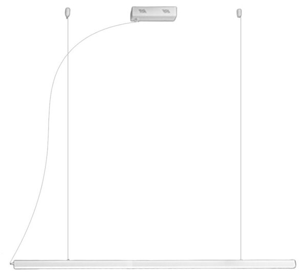 Lampadario moderno promoingross bar s120 led dimmerabile alluminio metacrilato - Promoingross