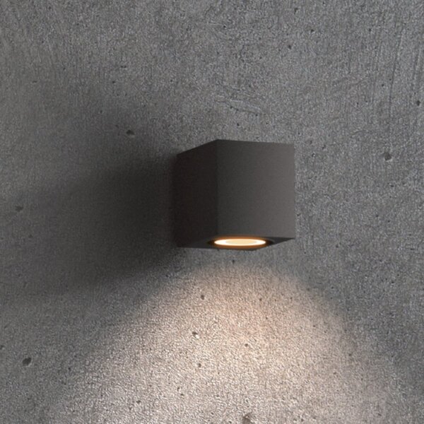 Applique moderno lampadari bartalini ebuk one gu10 led ip54 alluminio vetro monoemissione - Lampadari Bartalini Gesso